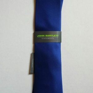 John Bartlett Necktie Statements Satin Tie Blue